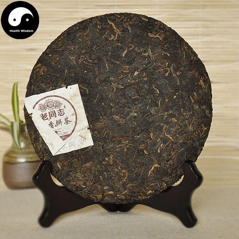 Pu erh Cake Tea 357g,Aged Ripe Puer 老同志-Health Wisdom™