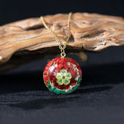Pyramid Orgonite Energy Stone Pendant Choker Necklace With Red Coral And Malachite For Women Perfect Summer Jewelry-Health Wisdom™