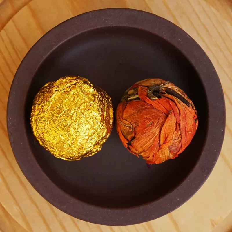 Raw Puer Flower Tea Yunnan Pu Erh Dried Flowers Dragon Ball Tea Rose Lily Chrysanthemum Jasminum Peony-Health Wisdom™