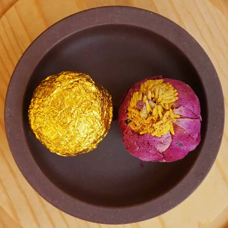 Raw Puer Flower Tea Yunnan Pu Erh Dried Flowers Dragon Ball Tea Rose Lily Chrysanthemum Jasminum Peony-Health Wisdom™