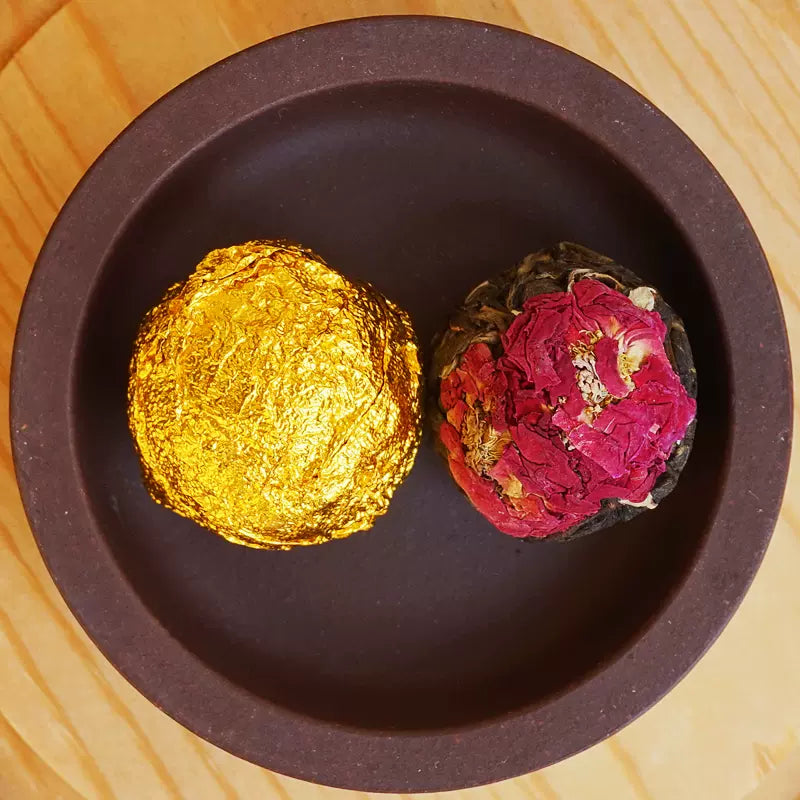 Raw Puer Flower Tea Yunnan Pu Erh Dried Flowers Dragon Ball Tea Rose Lily Chrysanthemum Jasminum Peony-Health Wisdom™