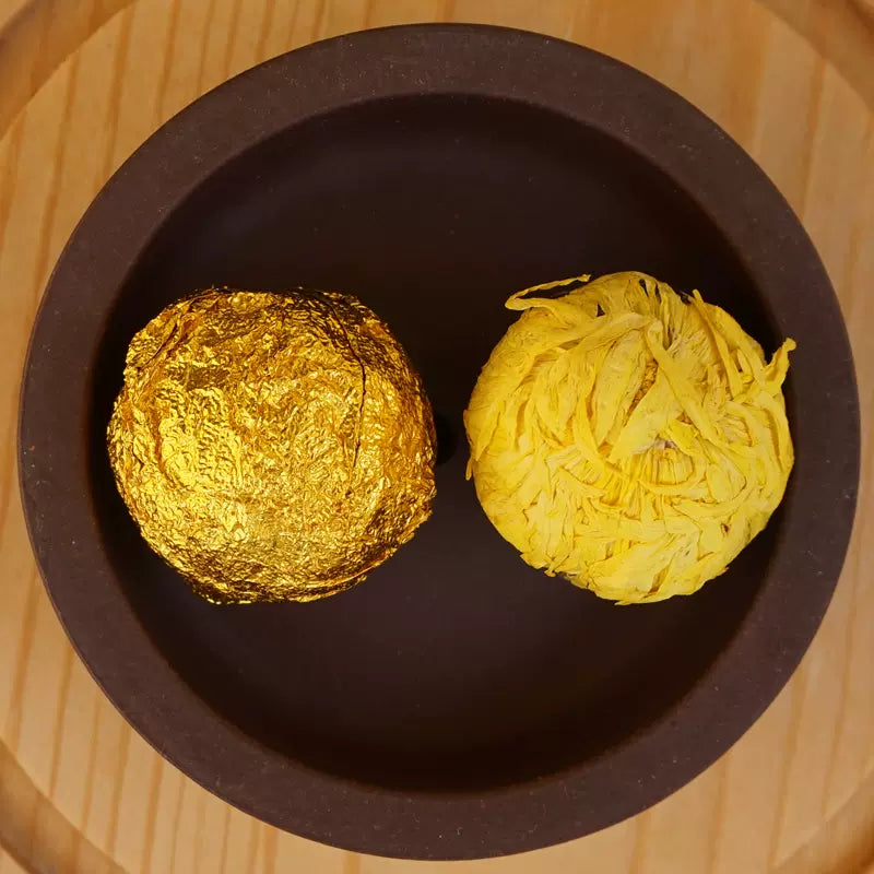 Raw Puer Flower Tea Yunnan Pu Erh Dried Flowers Dragon Ball Tea Rose Lily Chrysanthemum Jasminum Peony-Health Wisdom™