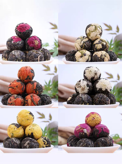 Raw Puer Flower Tea Yunnan Pu Erh Dried Flowers Dragon Ball Tea Rose Lily Chrysanthemum Jasminum Peony-Health Wisdom™