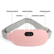 Rechargable Menstrual Heating Pad Smart Warm Palace Belt Relief Menstrual Pain Hot Compress Massager Electric Waist Belt Device-Health Wisdom™