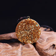 Reiki Pendant Orgonite Energy Necklace Turquoises Sri Yantra Crystal Healing Necklace Orgone Sacred Geometry Jewelry-Health Wisdom™