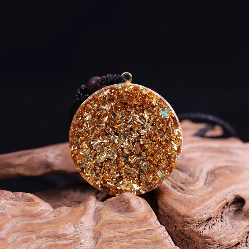 Reiki Pendant Orgonite Energy Necklace Turquoises Sri Yantra Crystal Healing Necklace Orgone Sacred Geometry Jewelry-Health Wisdom™
