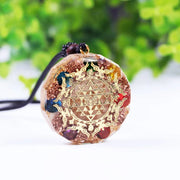 Reiki Yoga Orgonite Pendant Healing Crystal 7 Chakra Orgone Luminous Necklace Meditation Women Necklaces Protection-Health Wisdom™