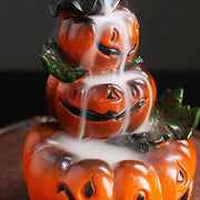 Resin Halloween Pumpkin Home Decor Ornament Handmade Waterfall Backflow Incense Burner Home Office Decorate (Without Incense)-Health Wisdom™