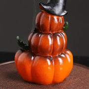Resin Halloween Pumpkin Home Decor Ornament Handmade Waterfall Backflow Incense Burner Home Office Decorate (Without Incense)-Health Wisdom™