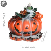 Resin Pumpkin Handicraft Home Ornaments Waterfall Backflow Incense Burner-Health Wisdom™