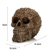 Resin Screw Gear Mechanical Style Skull Decorative Crafts Ornament Home Decor Statue Halloween Decoration Sculpture Skull Statue-Health Wisdom™
