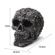 Resin Screw Gear Mechanical Style Skull Decorative Crafts Ornament Home Decor Statue Halloween Decoration Sculpture Skull Statue-Health Wisdom™