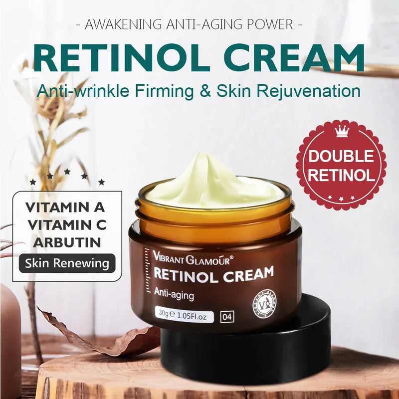 Retinol Face Cream Women Skincare Product Anti-Aging Remove Wrinkle Whitening Cream Brightening Moisturizing Facial Skin Care-Health Wisdom™