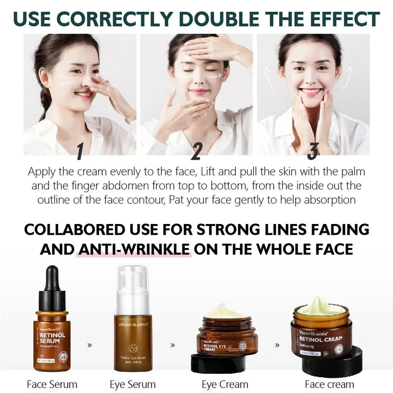 Retinol Face Cream Women Skincare Product Anti-Aging Remove Wrinkle Whitening Cream Brightening Moisturizing Facial Skin Care-Health Wisdom™