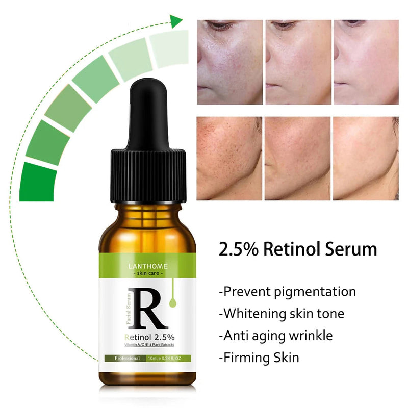 Retinol Serum Anti Wrinkle Fade Dark Spots Vitamin C Facial Serum Whiten Face Skincare Essence Skin Care Products-Health Wisdom™