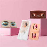 Reusable 5D Cosmetic Makeup Practice Mask Board Pad Skin Eye Face Solution Makeup Mannequin Silicone for Training Supplies-Health Wisdom™