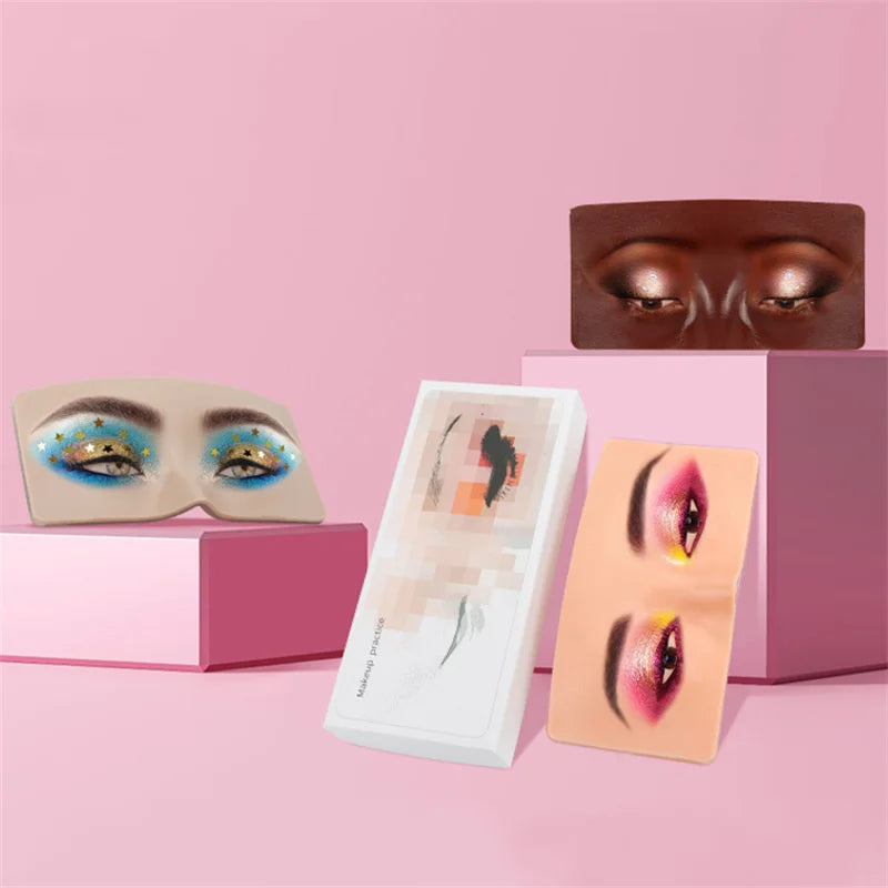 Reusable 5D Cosmetic Makeup Practice Mask Board Pad Skin Eye Face Solution Makeup Mannequin Silicone for Training Supplies-Health Wisdom™