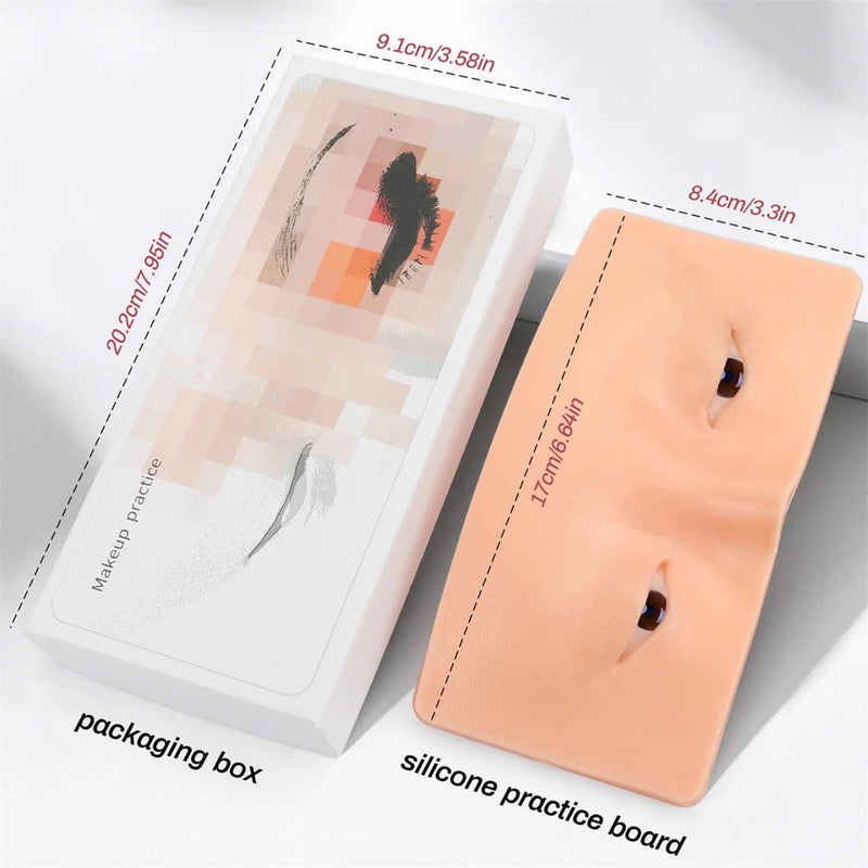 Reusable 5D Cosmetic Makeup Practice Mask Board Pad Skin Eye Face Solution Makeup Mannequin Silicone for Training Supplies-Health Wisdom™