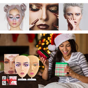 Reusable 5D Eyebrow Tattoo Practice Full Face Cosmetic Makeup Practice Mask Board Skin Eye Makeup Training Silicone Practice Pad-Health Wisdom™