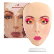 Reusable 5D Eyebrow Tattoo Practice Full Face Cosmetic Makeup Practice Mask Board Skin Eye Makeup Training Silicone Practice Pad-Health Wisdom™