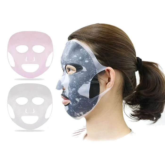 Reusable Silicone Face Mask Cover Hydrating Moisturizing Masks For Sheet Prevent Evaporation Steam Beauty Skin Care Products-Health Wisdom™