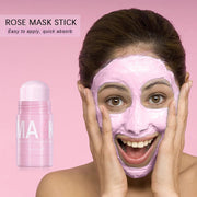 Rose Green Tea Solid Clay Face Mask Stick Moisturizing Hydrating Anti Acne Removal Blackhead Facial Mud Masks Skin Care Products-Health Wisdom™