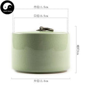 Ru Ceramic Loose Leaf Tea Storage 汝窑 茶叶罐-Health Wisdom™