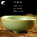 Ru Ceramic Tea Cups 2pcs, Tripod Cup 60ml