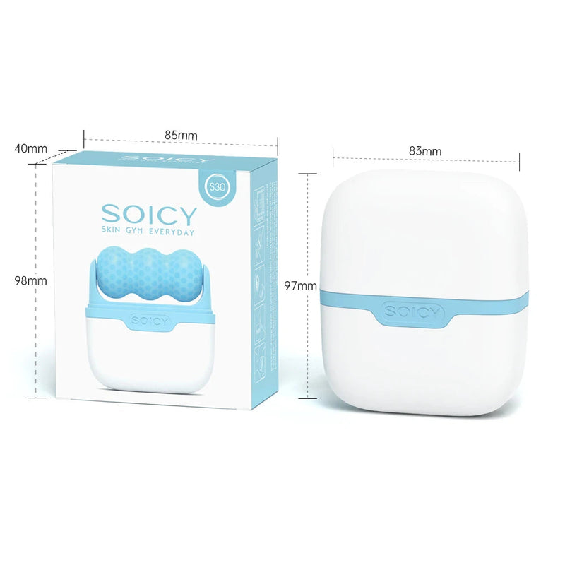 SOICY S30 Ice Roller for Face Eye Massage Tool Double Head Portable Cooling Face Massager Cold Facial Rolling Body Maderotherapy-Health Wisdom™