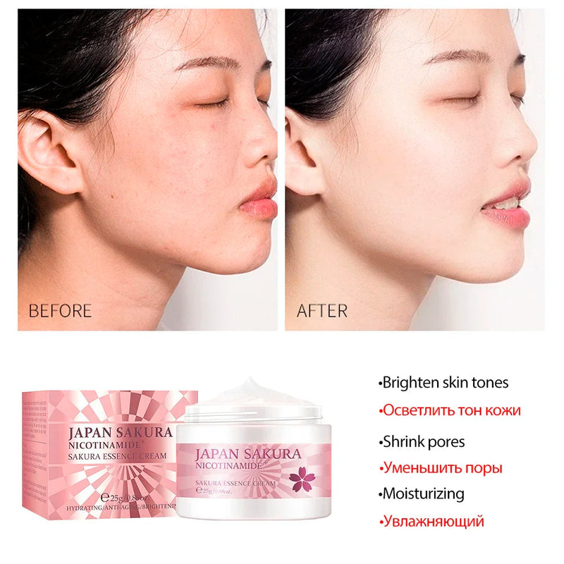 Sakura Skincare Set 24K Gold Facial Products Kit Moisturizing Mask Anti Wrinkles Cream Face Beauty Health Care Product for Women-Health Wisdom™