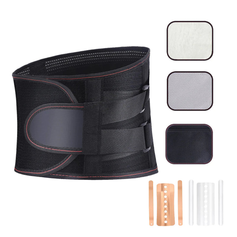 Self-Heating Decompression Lumbar Back Belt Waist Belt Lower Back Support Brace Disc Herniation Spine Orthopedic Pain Relief-Health Wisdom™