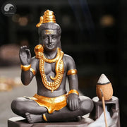 Shiva Buddha Ornaments For Home Decoration Backflow Incense Burner Handmade Purple Clay Incense Stick Holder -No Incense-Health Wisdom™