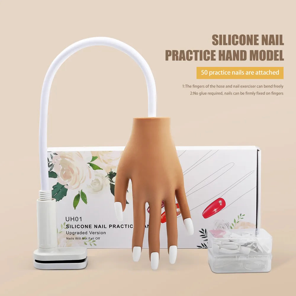 Flexible And Soft Silicone Prosthetic Manicure Tool For Nail Art