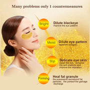 Skin Care Crystal Eye Patches Fade Dark Circles Gold Collagen Eye Mask Keep Moisturizing Firming Skin Anti Aging Wrinkle-Health Wisdom™