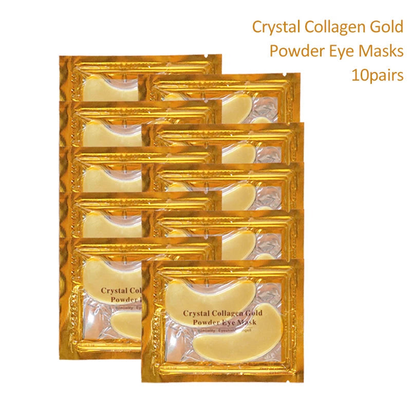 Skin Care Crystal Eye Patches Fade Dark Circles Gold Collagen Eye Mask Keep Moisturizing Firming Skin Anti Aging Wrinkle-Health Wisdom™