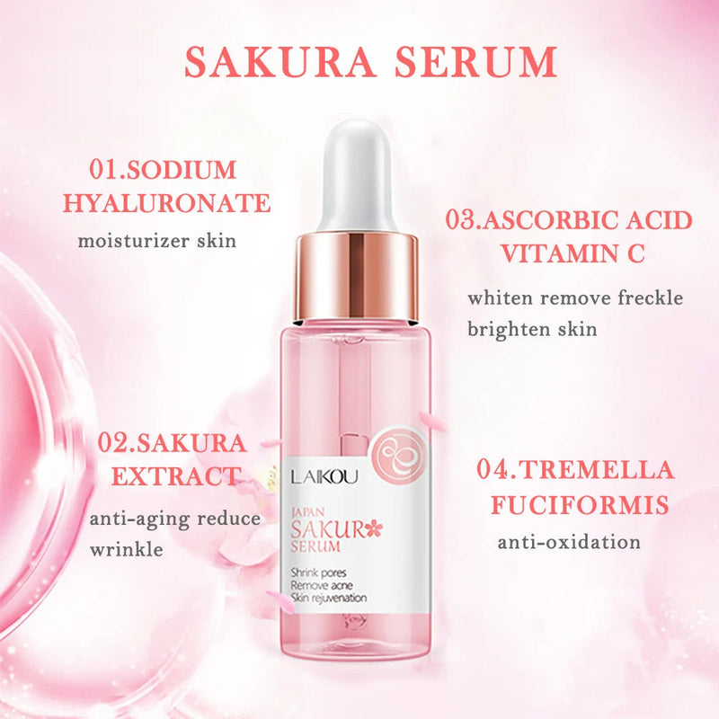 Skin Care Products Sakura 24K Gold Snail Niacinamide Serum Skin Care Moisturize Anti Wrinkle Remove Spots Acne Korean Cosmetics-Health Wisdom™