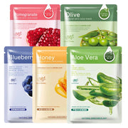 Skin Care Six Fruit Plant Facial Mask Moisturizing Oil-control Blueberry Cucumber Pomegranate Fruit Aloe Face Mask-Health Wisdom™