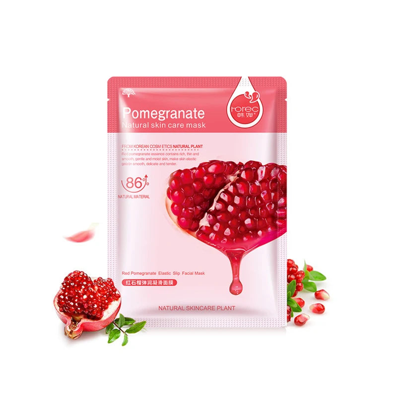 Skin Care Six Fruit Plant Facial Mask Moisturizing Oil-control Blueberry Cucumber Pomegranate Fruit Aloe Face Mask-Health Wisdom™