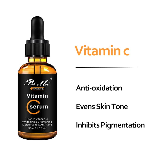 Skincare Products Vitamin C Facial Serum Brighten Skin Lighten Spots Hyaluronic Acid Face Essence Skin Care Products 30ml-Health Wisdom™