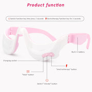Smart 3D Eye Massager Hot Compress Electric Eyes Care Portable Vibration Eyes Massage Glasses Fatigue Anti Wrinkles Dark Circles-Health Wisdom™