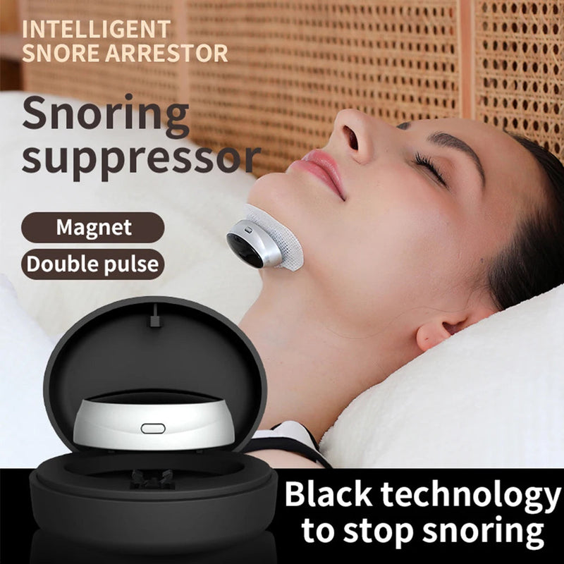Smart Anti Snoring Device Dual Pulse Muscle Stimulator Stop Snore Relaxation Treatment Health Care Improve Sleeping Effective-Health Wisdom™