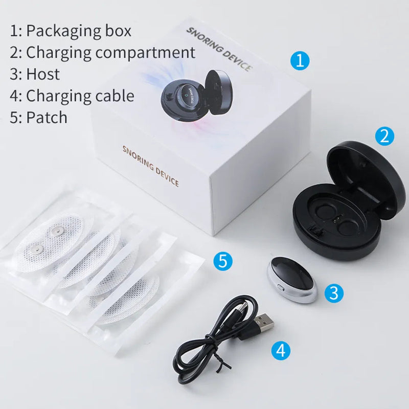 Smart Anti Snoring Device Dual Pulse Muscle Stimulator Stop Snore Relaxation Treatment Health Care Improve Sleeping Effective-Health Wisdom™