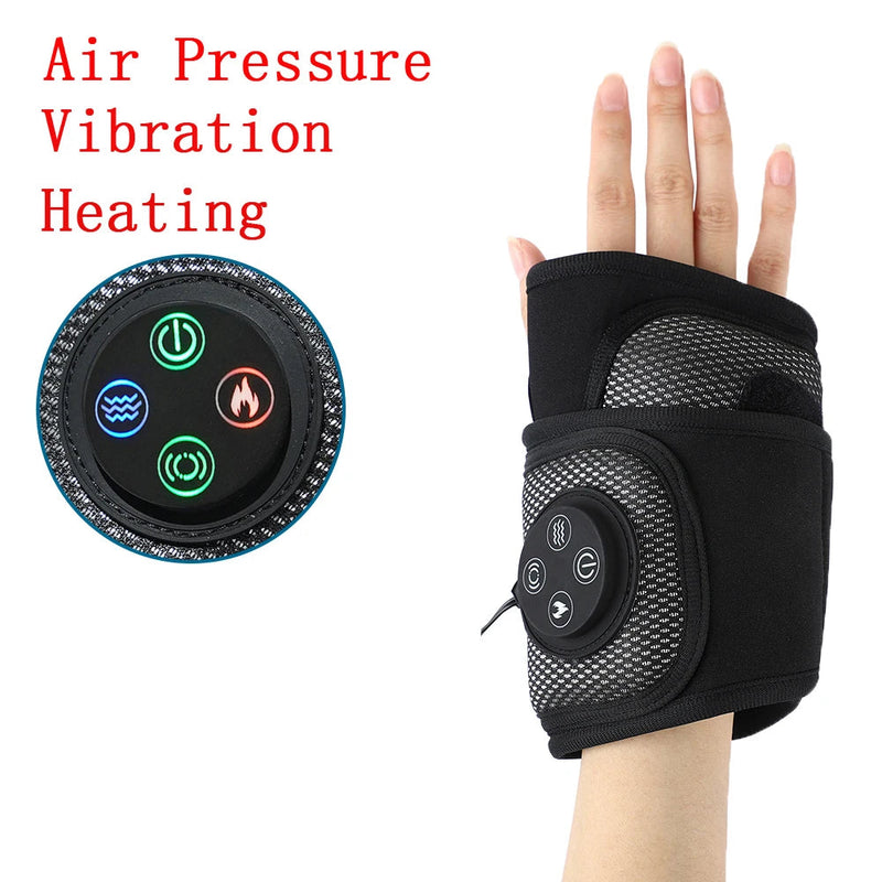 Smart Electric Ankle Massager Pressotherapy Air Pressure Foot Brace Heating Vibration Physiotherapy Pain Relief Pressotherapy-Health Wisdom™