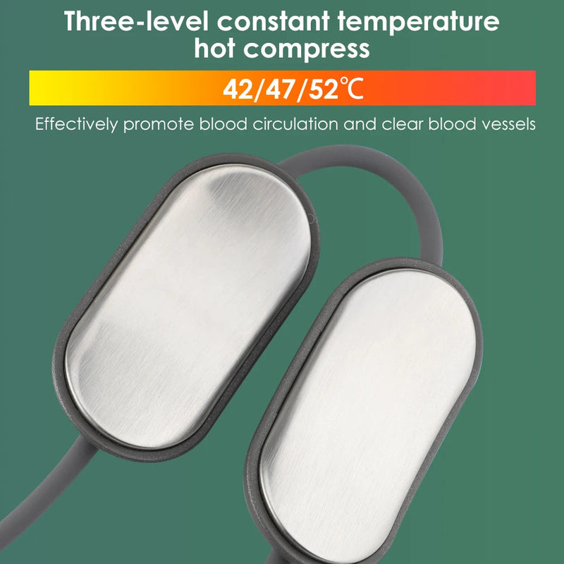 Smart TENS EMS Pulse Neck Massager Necklace Microcurrent Cervical Shoulder Spine Heating Kneading Low Frequency Magnetic Therapy-Health Wisdom™