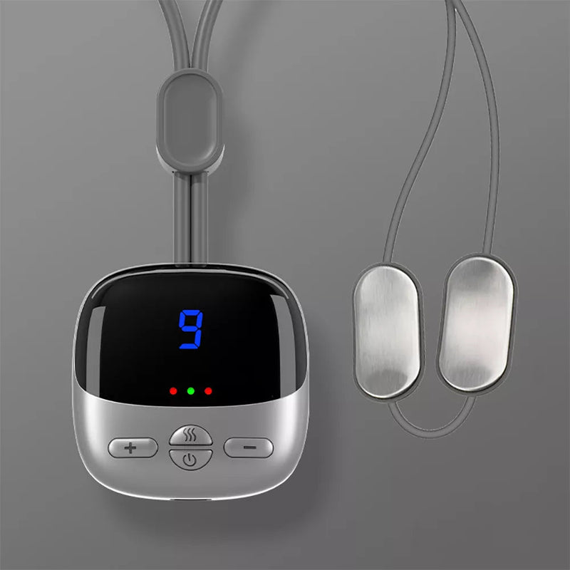 Smart TENS EMS Pulse Neck Massager Necklace Microcurrent Cervical Shoulder Spine Heating Kneading Low Frequency Magnetic Therapy-Health Wisdom™