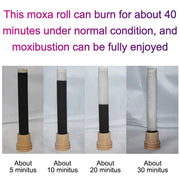 Smokeless Moxa Sticks Wormwood Moxibustion Roll Burner Chinese Medicine Moxas Therapy Acupuncture Massage Warm Uterms Meridian-Health Wisdom™