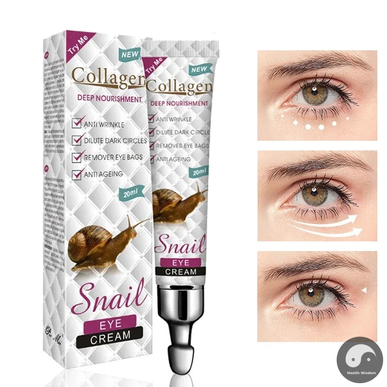 Snail Collagen Eye Cream Anti-wrinkle Moisturizing Anti Dark Circles Remove Eye Bags skincare Eyes Creams Skin Care for Eyes-Health Wisdom™