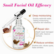 Snail Collagen Face Essential Oil Anti Aging Whitening Moisturizing Face Serum Liquid Facial Massage Cream Skin Care Cosmetics-Health Wisdom™