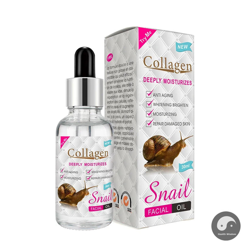Snail Collagen Face Essential Oil Anti Aging Whitening Moisturizing Face Serum Liquid Facial Massage Cream Skin Care Cosmetics-Health Wisdom™