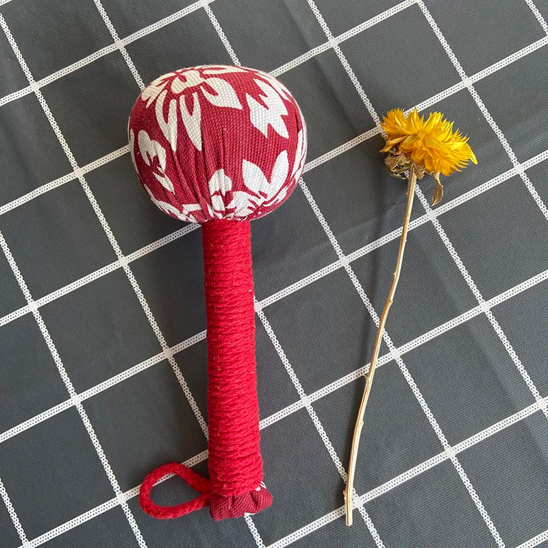 Soft Massage Hammer Filled with Pure Chinese Herbs Handcrafted Massager Moxibustion Tool Moxa Filling Acupoint Meridians Therapy-Health Wisdom™